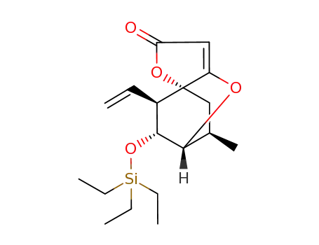 11-methyl-8-triethylsilanyloxy-9-vinyl-2,6-dioxa-tricyclo[5.2.2.0<sup>1,5</sup>]undec-4-en-3-one
