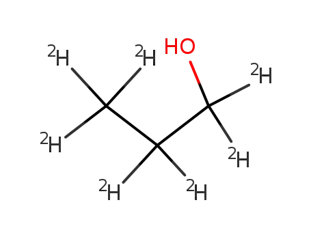 Molecular Structure of 102910-31-6 (PROPYL-D7 ALCOHOL)