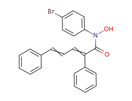 Molecular Structure of 163188-52-1 (Benzeneacetamide,
N-(4-bromophenyl)-N-hydroxy-a-(3-phenyl-2-propenylidene)-)