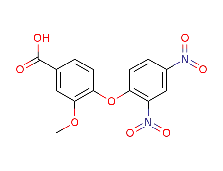 4-{2,4-bisnitrophenoxy}-3-methoxybenzoic acid