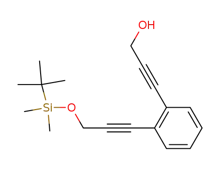1-[3-(tert-butyldimethylsiloxy)-1-propynyl]-2-(3-hydroxy-1-propynyl)benzene
