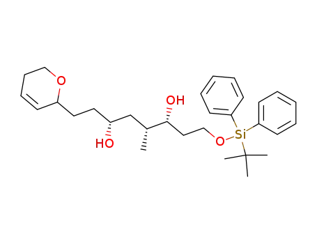3,6-Octanediol,
8-(5,6-dihydro-2H-pyran-2-yl)-1-[[(1,1-dimethylethyl)diphenylsilyl]oxy]-4-
methyl-, (3R,4R,6R)-