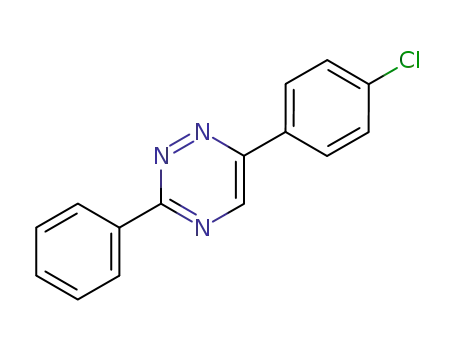 Molecular Structure of 64493-69-2 (1,2,4-Triazine, 6-(4-chlorophenyl)-3-phenyl-)