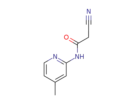 Molecular Structure of 132371-14-3 (2-cyano-N-(4-methylpyridin-2-yl)acetamide)