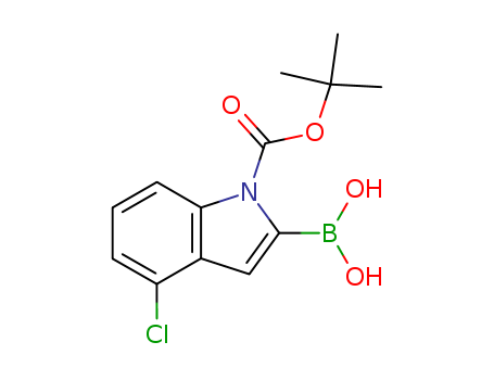 1-BOC-4-chloroindole-2-boronic acid