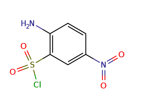 Molecular Structure of 20628-33-5 (2-Amino-5-nitrobenzenesulfonyl chloride)
