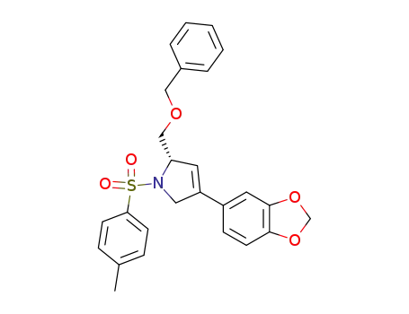 (2S)-2-benzyloxymethyl-4-(3,4-dioxymethylenephenyl)-1-(4-methylphenylsulfonyl)-2,5-dihydro-1H-pyrrole