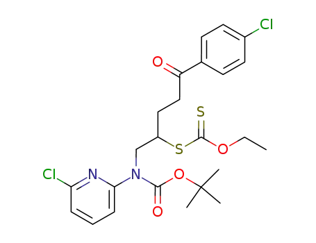 dithiocarbonic acid [1-{[tert-butoxycarbonyl-(6-chloro-pyridin-2-yl)-amino]-methyl}-4-(4-chloro-phenyl)-4-oxo-butyl] ester ethyl ester