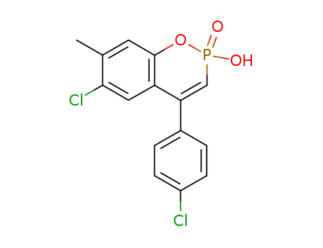 6-chloro-4-(4-chlorophenyl)-2-hydroxy-7-methylbenzo[e][1,2λ<sup>5</sup>]oxaphosphorine 2-oxide