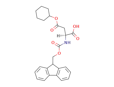 Molecular Structure of 130304-80-2 (FMOC-ASP(OCHEX)-OH)