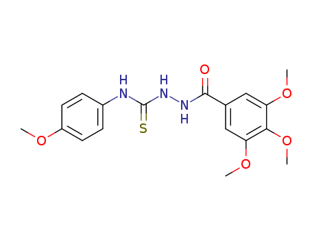 N-(4-methoxyphenyl)-2-(3,4,5-trimethoxybenzoyl)-1-hydrazinecarbothioamide