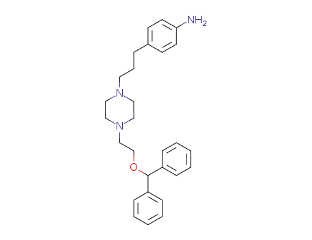 Benzenamine, 4-[3-[4-[2-(diphenylmethoxy)ethyl]-1-piperazinyl]propyl]-