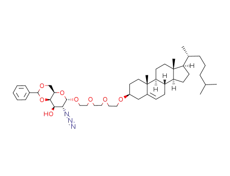 8-(cholest-5-en-3β-yloxy)-3,6-dioxaoctyl 2-azido-4,6-O-benzylidene-2-deoxy-α-D-galactopyranoside