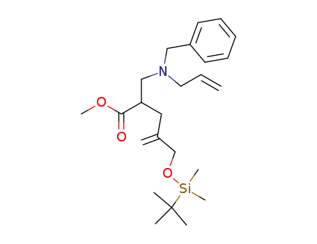 2-[(allyl-benzyl-amino)-methyl]-4-(tert-butyl-dimethyl-silanyloxymethyl)-pent-4-enoic acid methyl ester