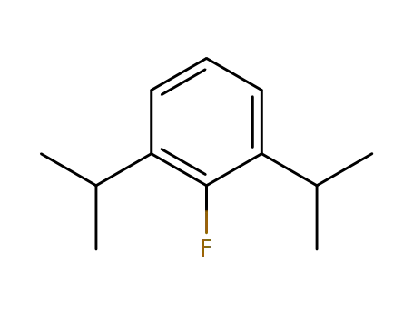 Molecular Structure of 87591-05-7 (2-fluoro-1,3-di(propan-2-yl)benzene)