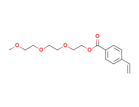 Molecular Structure of 543724-46-5 (Benzoic acid, 4-ethenyl-, 2-[2-(2-methoxyethoxy)ethoxy]ethyl ester)