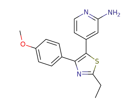 4-[2-ethyl-4-(4-methoxyphenyl)-1,3-thiazol-5-yl]pyridin-2-amine