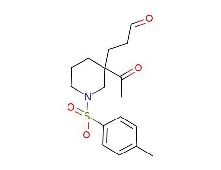 3-Piperidinepropanal, 3-acetyl-1-[(4-methylphenyl)sulfonyl]-