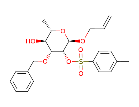 Allyl 3-O-benzyl-2-O-p-toluenesulfonyl-alpha-L-rhamnopyranoside