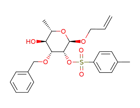 Molecular Structure of 940274-22-6 (Allyl 3-O-benzyl-2-O-p-tolylsulfonyl-a-L-rhamnopyranoside)