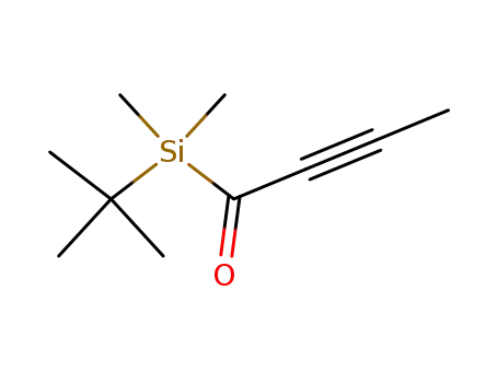 Molecular Structure of 80594-40-7 (Silane, (1,1-dimethylethyl)dimethyl(1-oxo-2-butynyl)-)