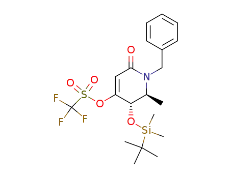 (5S,6S)-1-benzyl-5-(tert-butyldimethylsilanyloxy)-6-methyl-4-trifluoromethanesulfonyloxy-5,6-dihydro-1H-pyridin-2-one