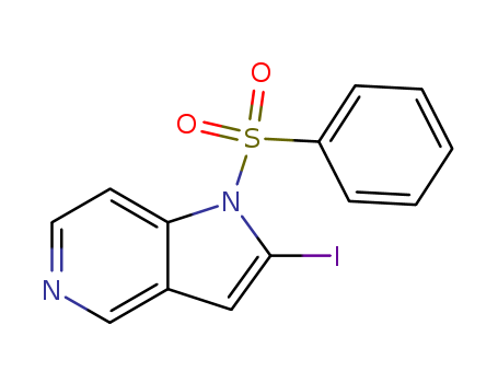 2-Iodo-1-(phenylsulfonyl)-1H-pyrrolo[3，2-c]pyridine