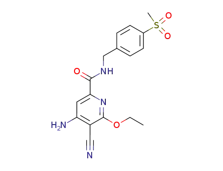 2-Pyridinecarboxamide,
4-amino-5-cyano-6-ethoxy-N-[[4-(methylsulfonyl)phenyl]methyl]-