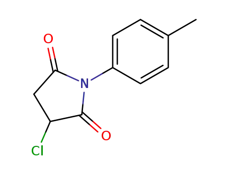 Molecular Structure of 38046-98-9 (3-CHLORO-1-(4-METHYLPHENYL)PYRROLIDINE-2,5-DIONE)