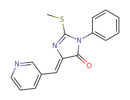 4H-Imidazol-4-one,
3,5-dihydro-2-(methylthio)-3-phenyl-5-(3-pyridinylmethylene)-, (5Z)-