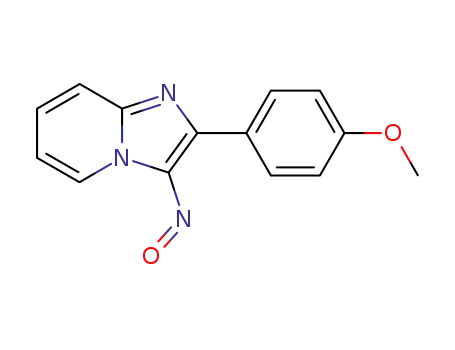Molecular Structure of 89185-34-2 (Imidazo[1,2-a]pyridine, 2-(4-methoxyphenyl)-3-nitroso-)