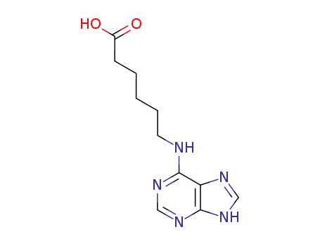 Molecular Structure of 31918-50-0 (6-(7H-purin-6-ylamino)hexanoic acid)