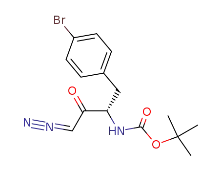 (S)-3-{[(tert-butoxy)carbonyl]amino}-4-(4-bromophenyl)-1-diazobutan-2-one