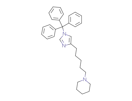 1-[5-(1-trityl-1H-imidazol-4-yl)pentyl]piperidine