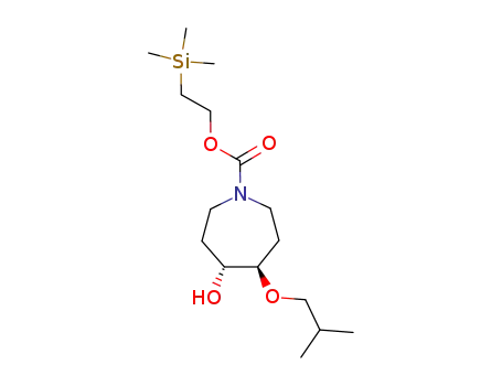 Molecular Structure of 392724-93-5 (1H-Azepine-1-carboxylic acid,
hexahydro-4-hydroxy-5-(2-methylpropoxy)-, 2-(trimethylsilyl)ethyl ester,
(4R,5R)-)