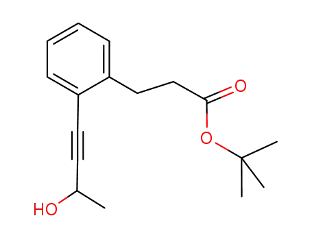 tert-butyl 3-(2-(3-hydroxybut-1-ynyl)phenyl)propanoate