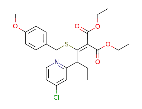 Propanedioic acid,
[2-(4-chloro-2-pyridinyl)-1-[[(4-methoxyphenyl)methyl]thio]butylidene]-,
diethyl ester