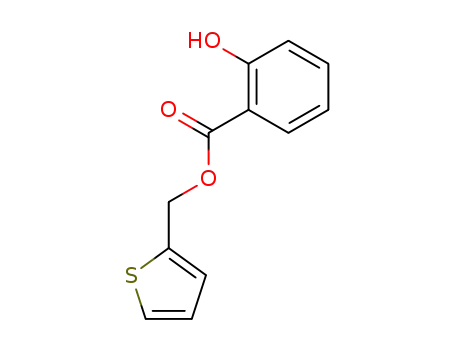 Molecular Structure of 67443-53-2 (Benzoic acid, 2-hydroxy-, 2-thienylmethyl ester)