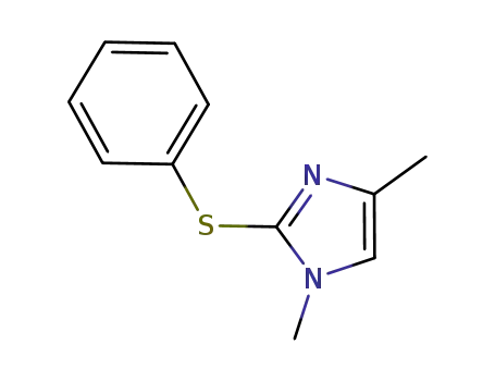 Molecular Structure of 912471-63-7 (1,4-dimethyl-2-phenylsulfanyl-1<i>H</i>-imidazole)