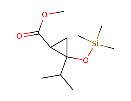 Cyclopropanecarboxylic acid, 2-(1-methylethyl)-2-[(trimethylsilyl)oxy]-,
methyl ester