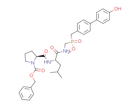 1-[(benzyloxy)carbonyl]prolyl-N<sup>1</sup>-({[(4'-hydroxy-1,1'-biphenyl-4-yl)methyl](methoxy)phosphoryl}methyl)leucinamide