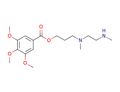 Molecular Structure of 870449-85-7 (Benzoic acid, 3,4,5-trimethoxy-,
3-[methyl[2-(methylamino)ethyl]amino]propyl ester)