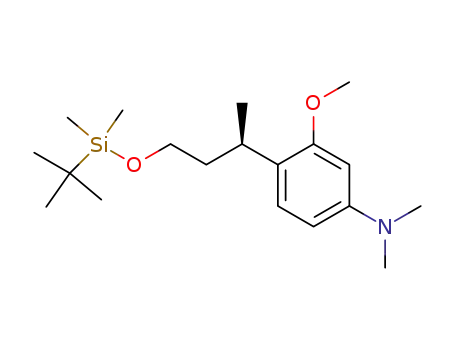 (R)-3-(4-dimethylamino-2-methoxyphenyl)-butanol tert-butyldimethylsilyl ether