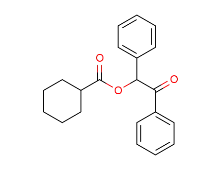 Molecular Structure of 50889-12-8 (Cyclohexanecarboxylic acid, 2-oxo-1,2-diphenylethyl ester)