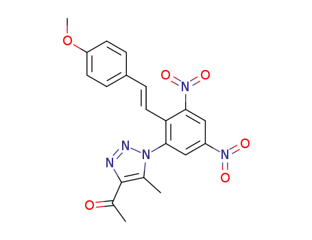 6-(4-acetyl-5-methyl-1H-1,2,3-triazol-1-yl)-4'-methoxy-2,4-dinitrostilbene