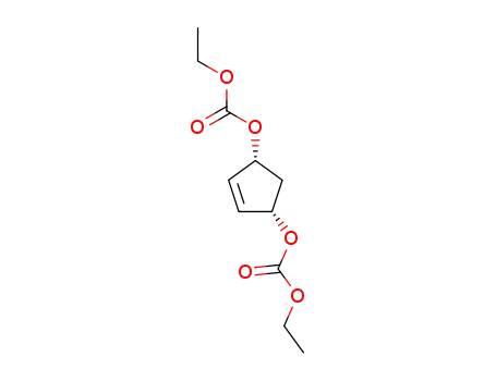 Molecular Structure of 188637-54-9 (cyclopent-4-ene-1,3-diyl diethyl dicarbonate)