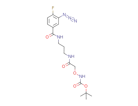 N-[3-(2-aminooxyacetylamino)-propyl]-N-tert-butoxycarbonyl-3-azido-4-fluorobenzamide