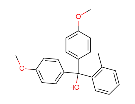 Molecular Structure of 859079-13-3 (bis(4-methoxyphenyl)-(2-methylphenyl)methanol)