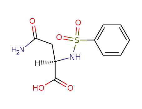 Molecular Structure of 908802-63-1 (2-(R)-<N-(phenylsulfonyl)amino>asparagine)