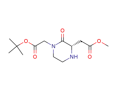 (S)-3-methoxycarbonylmethyl-2-oxopiperazine-1-acetic acid tert-butyl ester